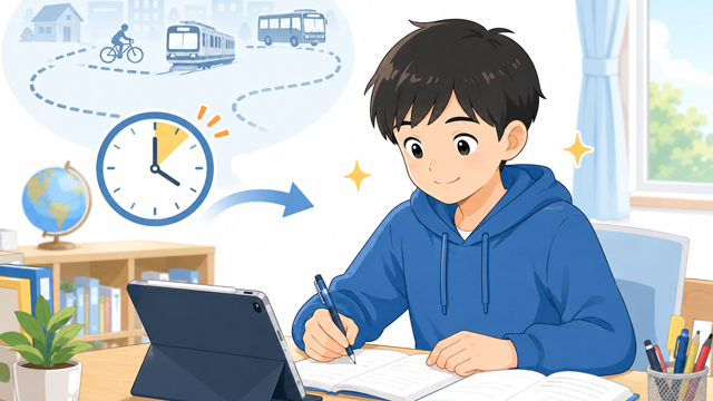 通塾時間を勉強時間にあてたい生徒