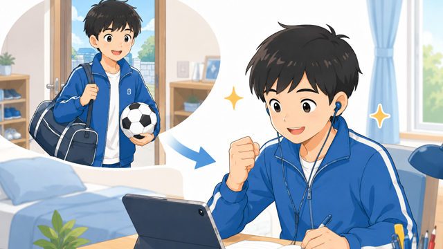 部活や習い事で忙しい生徒